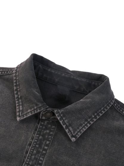 Denim Vintage Washed Heavyweight Jacket ODMPOD   Novara Shop