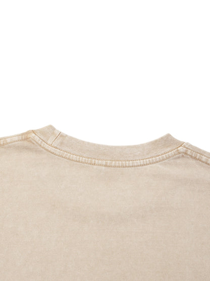 Mineral Wash Boxy Cotton T-Shirt ODMPOD   Novara Studio