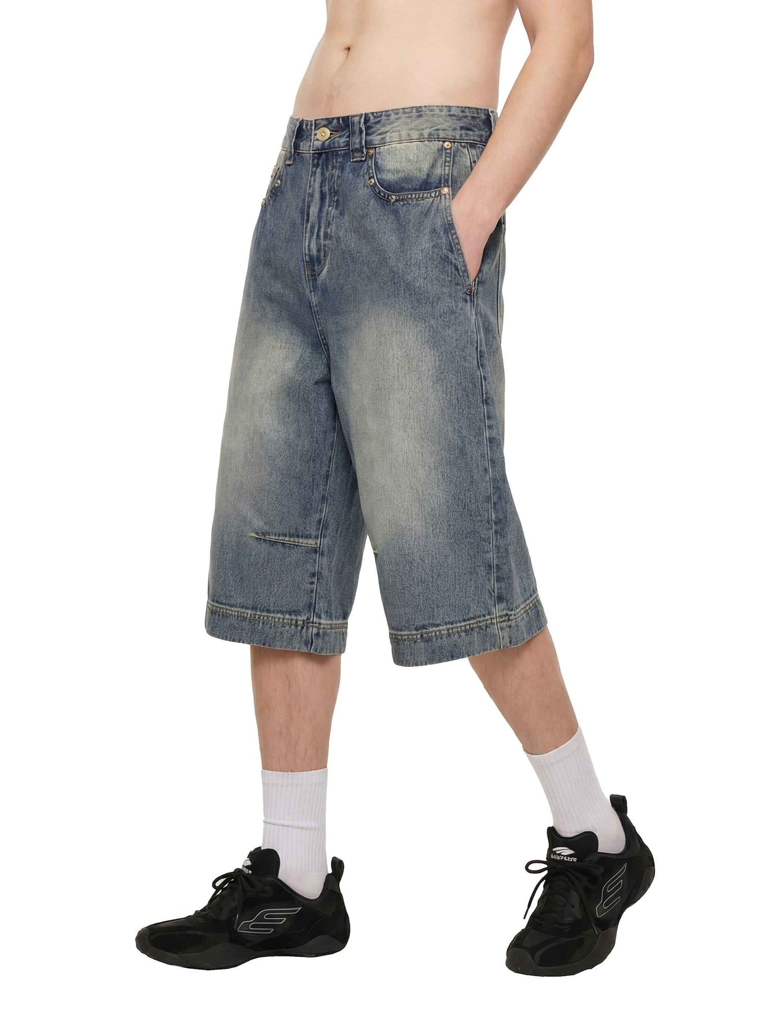 90s Baggy Denim Shorts - Novara Studio
