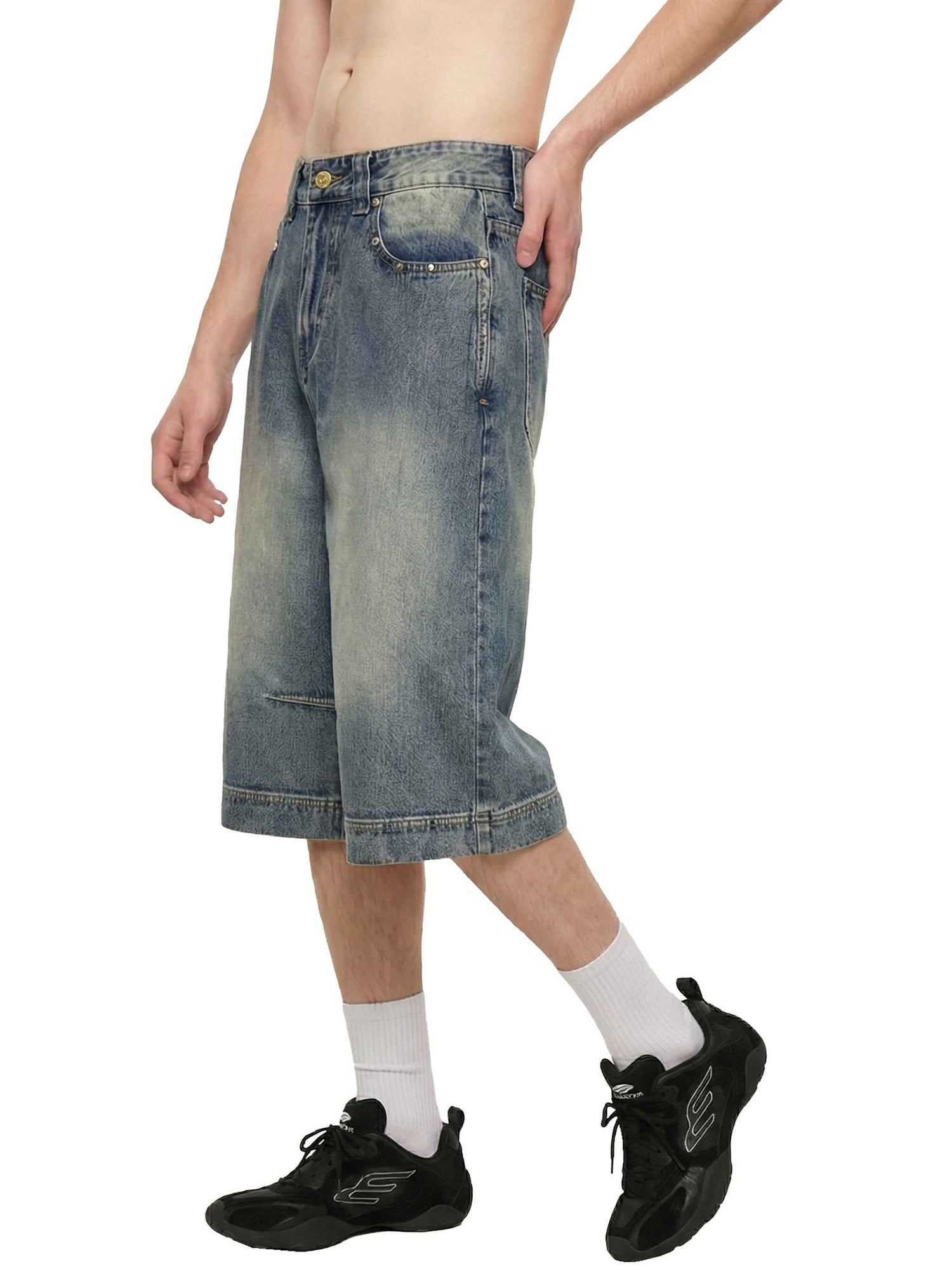 90s Baggy Denim Shorts - Novara Studio