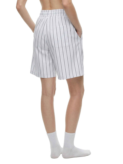 Pinstripe Baseball Shorts - Novara Studio